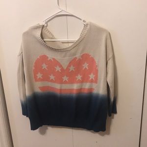 american eagle heart sweater